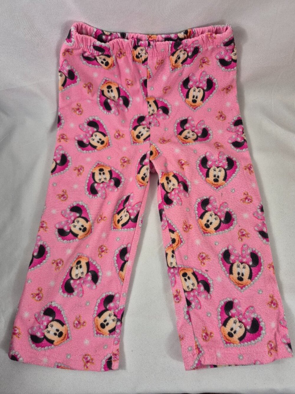 American Marketing Girls Toddler Minnie Mouse Pink Fleece Pajama Pants Sz 3T
